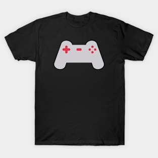 Minimalist Console Controller (Grey and Red) T-Shirt